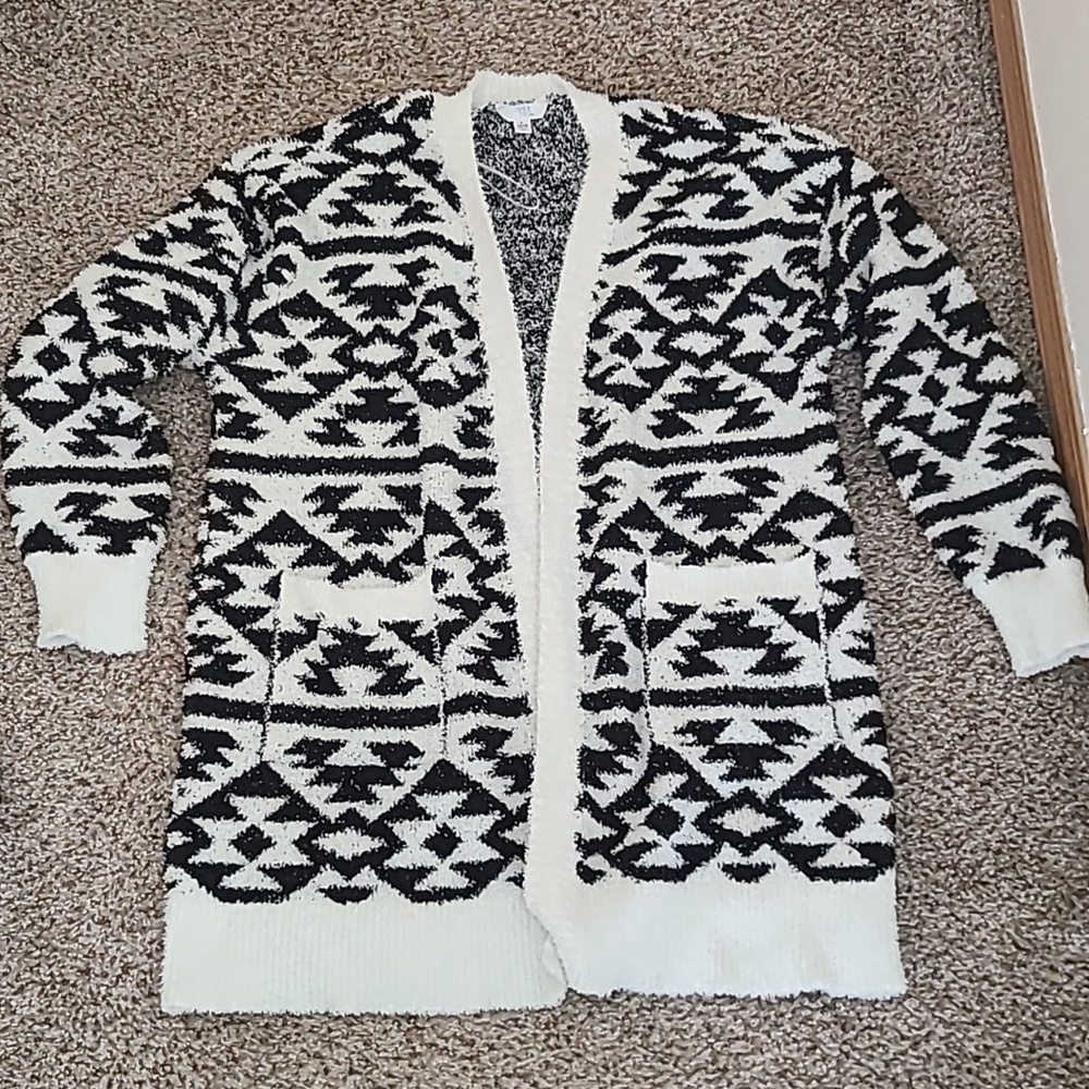 Time And Tru Long Sweater Jacket